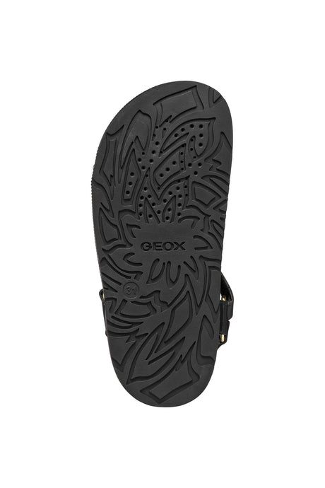 Geox J Foammentera Black Παιδικά Ανατομικά Πέδιλα Μαύρα J65P0D 000BC C9999