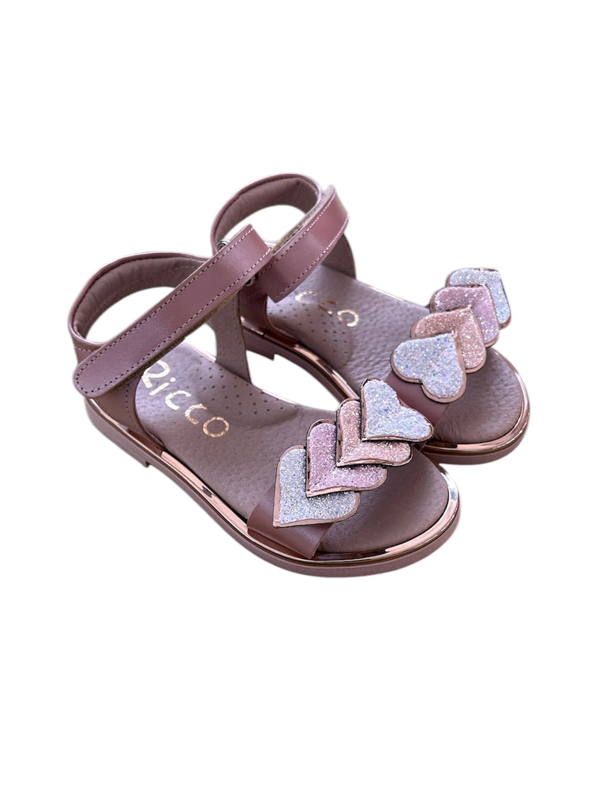Ricco A30286P1 SANDAL χαλκός σατινέ