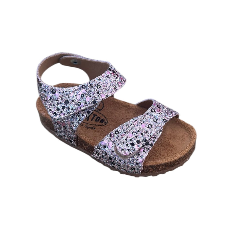 Plakton Πεδιλα patri 860037 glitter m brush plata 4