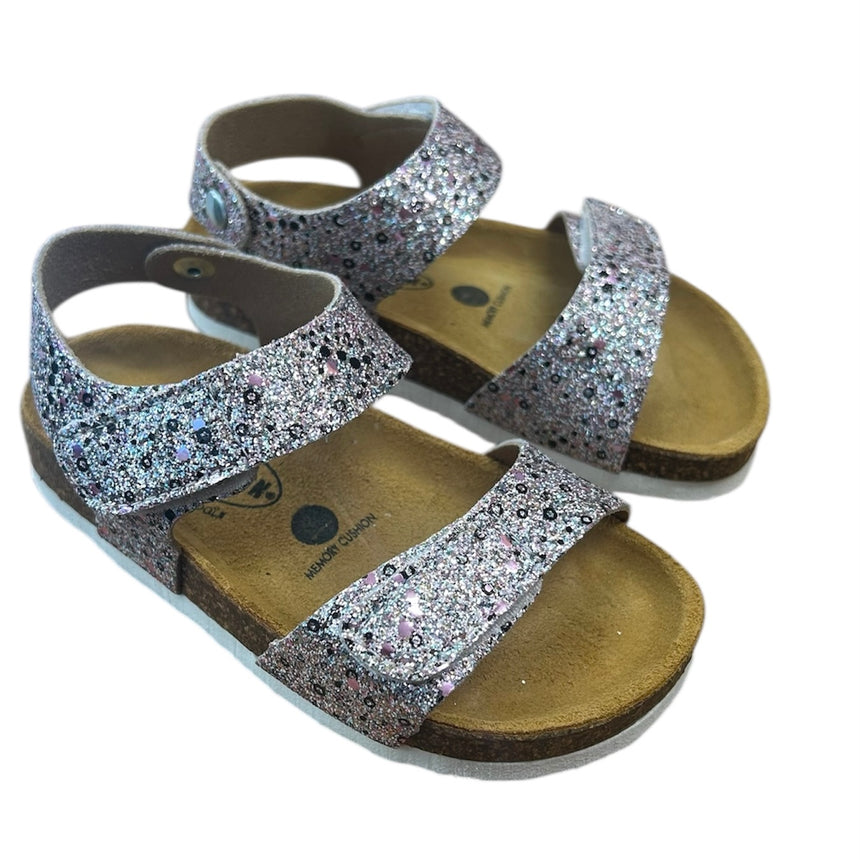 Plakton Πέδιλα sara 135448 glitter m brush plata 4