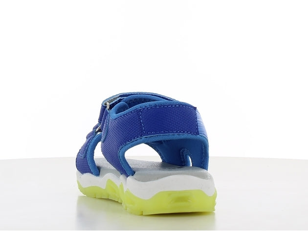 sonic πεδιλο αγορι  με velcro και φωτακια μπλε sc001315