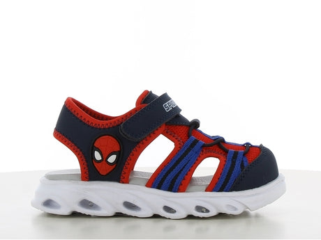 Spiderman πεδιλο με φωτακια και velcro μπλε κοκκινο  sp014655
