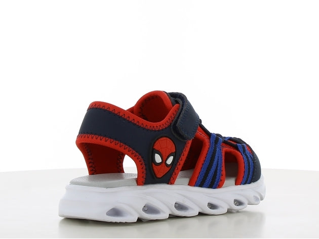 Spiderman πεδιλο με φωτακια και velcro μπλε κοκκινο  sp014655