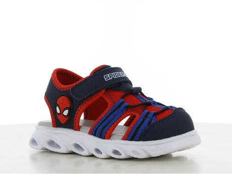 Spiderman πεδιλο με φωτακια και velcro μπλε κοκκινο  sp014655