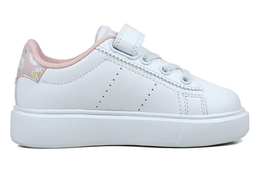Levi's Παιδικά Sneakers Λευκά ροζ floral με velcro veve0022s