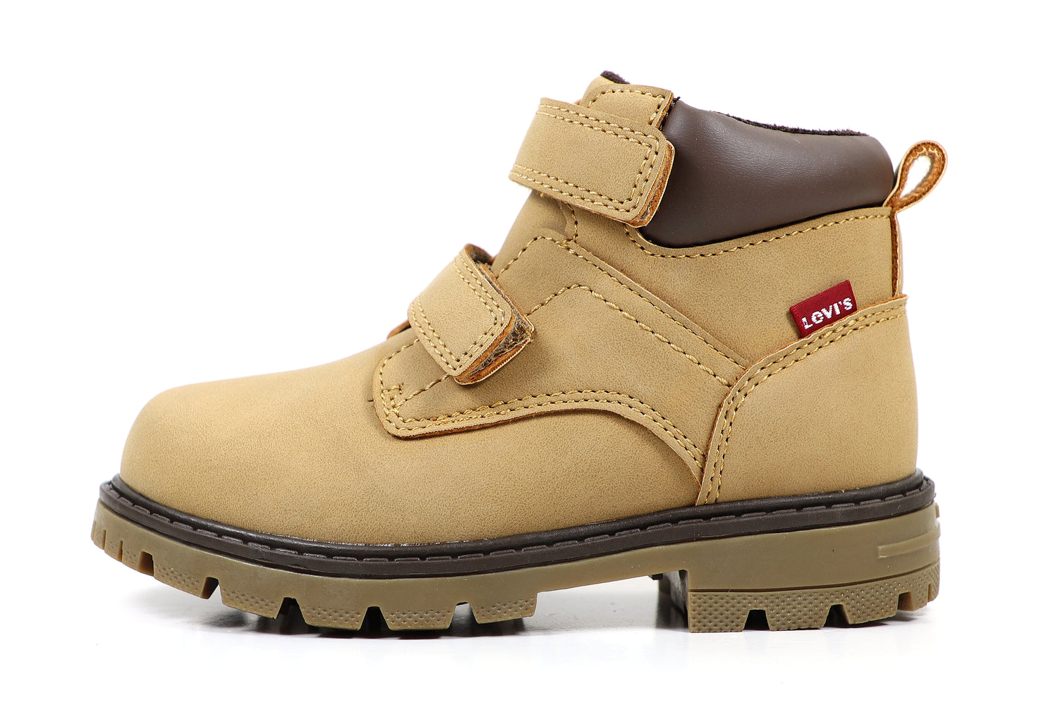 LEVI'S JAX PLUS MINI/VFOR0140S CAMEL 0138 Δερμάτινα Παιδικά Μποτάκια με velcro Καφέ