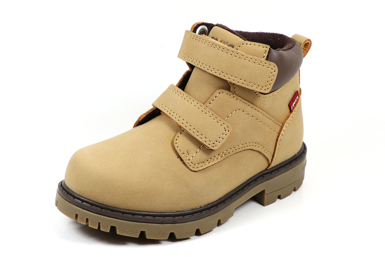 LEVI'S JAX PLUS MINI/VFOR0140S CAMEL 0138 Δερμάτινα Παιδικά Μποτάκια με velcro Καφέ