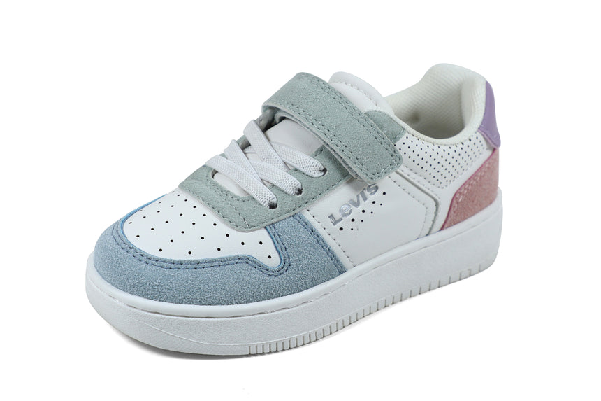 Levi's Mini Παιδικά Sneakers με velcro  Λευκά VUNI0152S