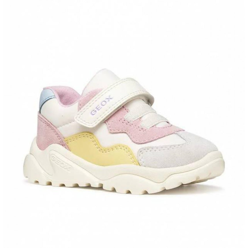 Geox Ciufciuf Girl Παιδικά Sneakers B455QB 0FU22 C1138 σε Λευκό - Ροζ χρώμα