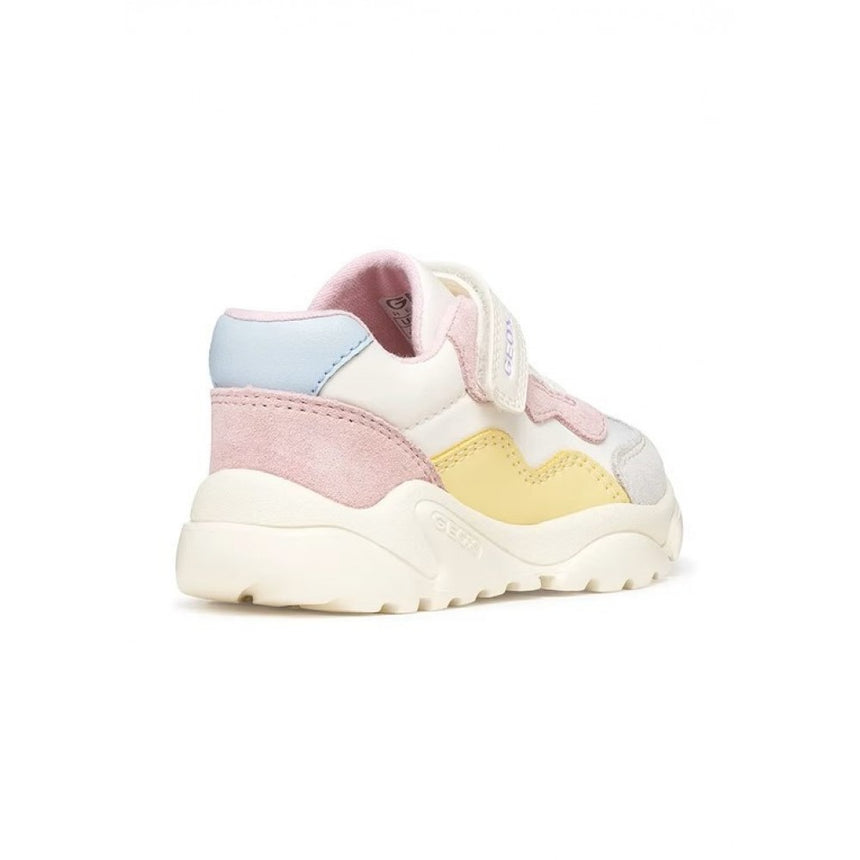 Geox Ciufciuf Girl Παιδικά Sneakers B455QB 0FU22 C1138 σε Λευκό - Ροζ χρώμα