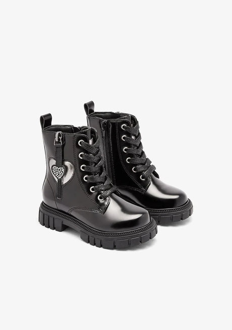 Conguitos cosh244008-black-25 Παιδικά Μποτάκια με Φερμουάρ Μαύρα