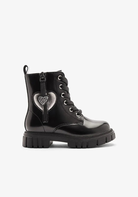 Conguitos cosh244008-black-25 Παιδικά Μποτάκια με Φερμουάρ Μαύρα