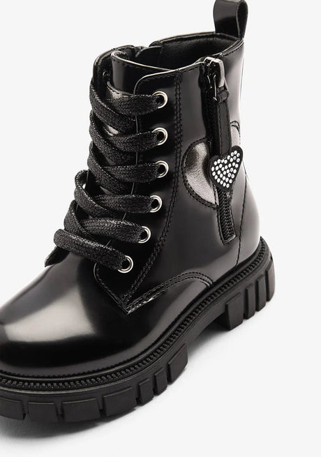 Conguitos cosh244008-black-25 Παιδικά Μποτάκια με Φερμουάρ Μαύρα