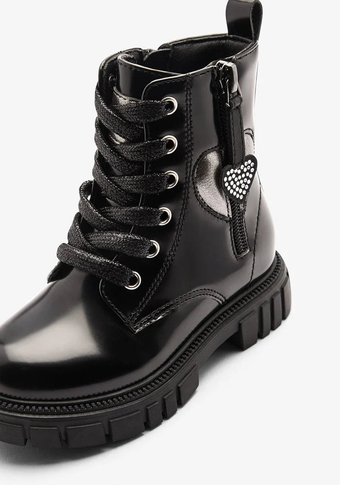 Conguitos cosh244008-black-25 Παιδικά Μποτάκια με Φερμουάρ Μαύρα