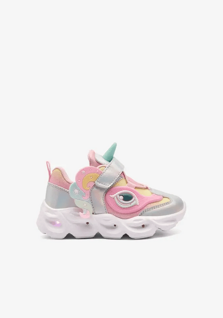 CONGUITOS COSH248002-PINK FANTASY SNEAKERS WITH LIGHTS