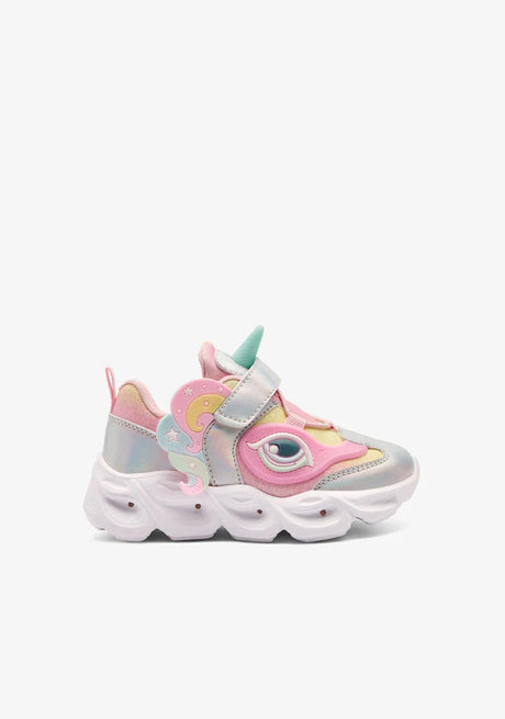 CONGUITOS COSH248002-PINK FANTASY SNEAKERS WITH LIGHTS