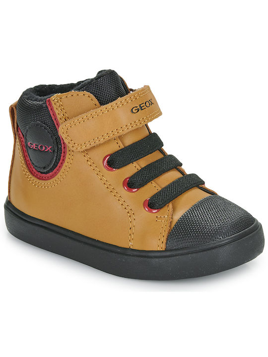 Geox παιδικά sneaker μποτάκια για αγόρια  dr yellow B461NC 0MEFU C2G9B