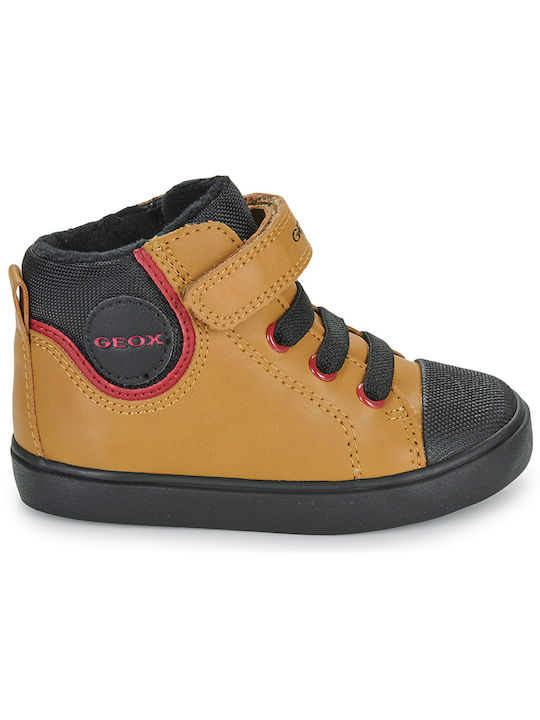 Geox παιδικά sneaker μποτάκια για αγόρια  dr yellow B461NC 0MEFU C2G9B