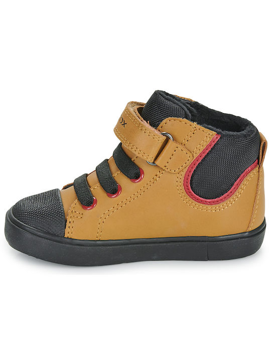 Geox παιδικά sneaker μποτάκια για αγόρια  dr yellow B461NC 0MEFU C2G9B