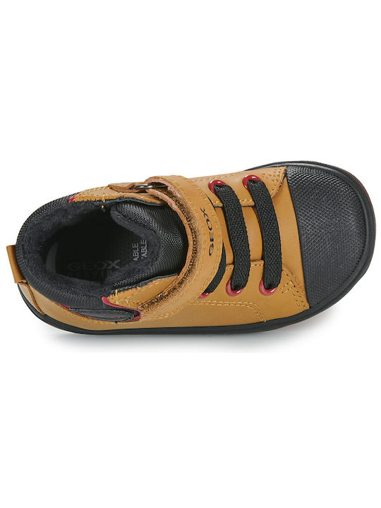Geox παιδικά sneaker μποτάκια για αγόρια  dr yellow B461NC 0MEFU C2G9B