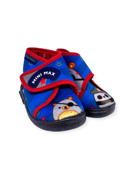 Mini*Max Leather Slippers V-PIRATE 4 Blue