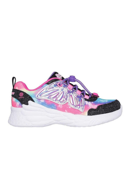 Skechers Αθλητικα Με Φωτακια 303055L/BKHP Black Hot Pink