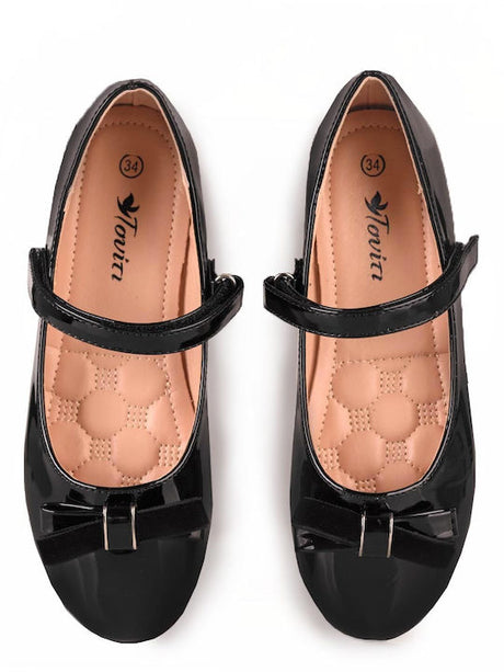 Touiti Μπαλαρινες 42040 Black Λουστρινι