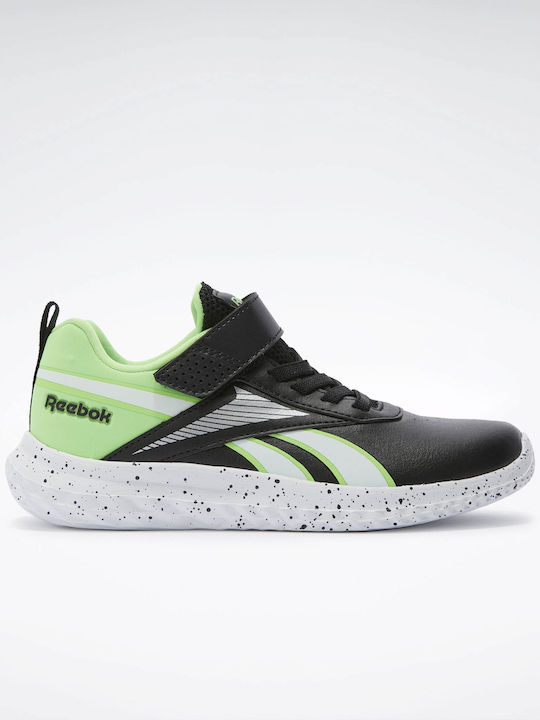 Reebok 100209194 Rush Runner Syn Elastic Lace & Top Strap black-lime-white