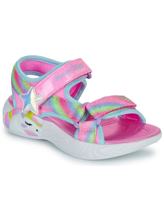 Skechers Παιδικά Πέδιλα Ροζ 303107N-PKMT