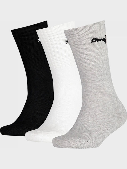 Puma Αθλητικές Παιδικές Κάλτσες Μακριές Junior 3P Collection Πολύχρωμες 3 Ζευγάρια