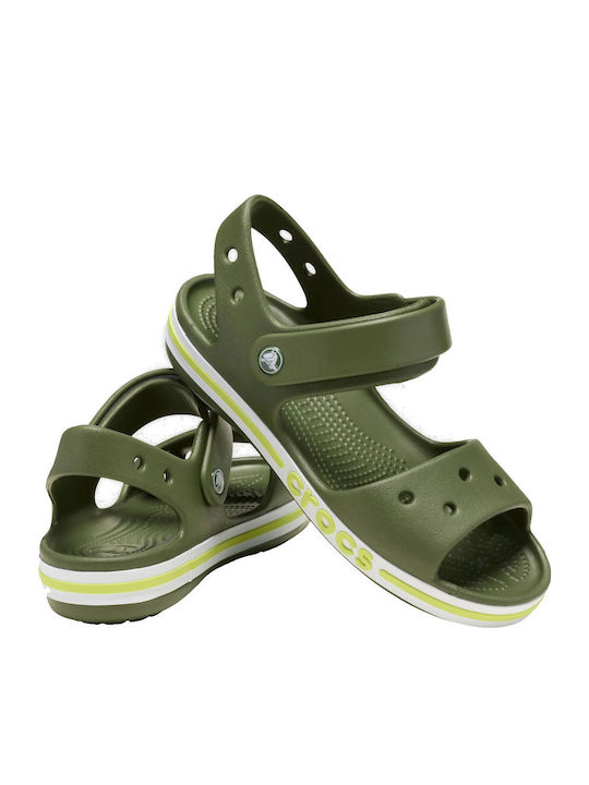 Crocs Παιδικά Ανατομικά Παπουτσάκια Θαλάσσης Χακι 211054-309