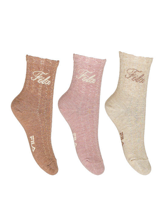 Fila Παιδικές Κάλτσες Normal Plain Πολύχρωμες