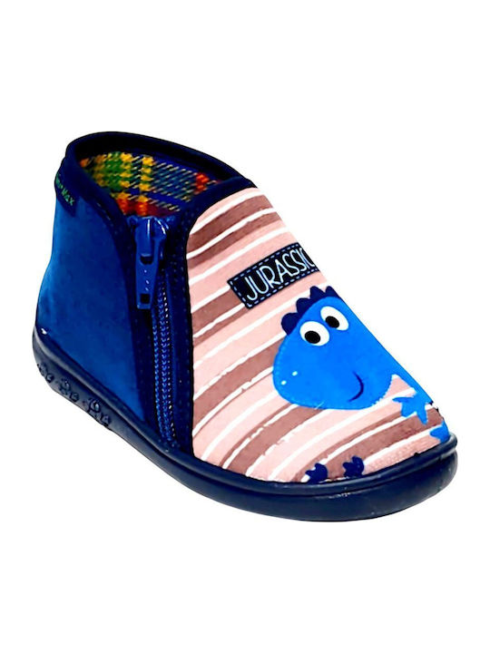 Mini MaxΠαιδικές Παντόφλες JURAS5-ΜΠΛΕ