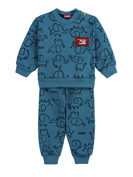 DOMER 4633 01 Παιδικό Σετ Φόρμας Πετρόλ