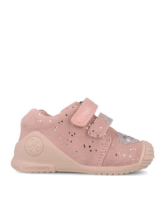 Biomecanics Παιδικά Sneakers High Ανατομικά με Σκρατς 261103-B193 Petalo