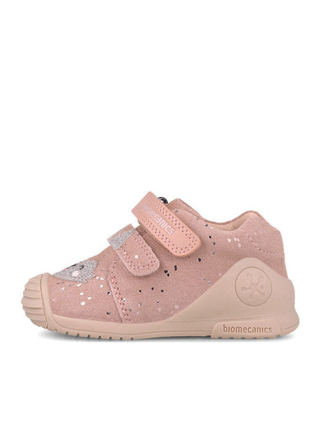 Biomecanics Παιδικά Sneakers High Ανατομικά με Σκρατς 261103-B193 Petalo