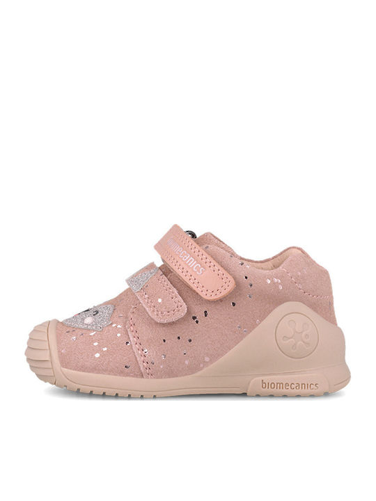 Biomecanics Παιδικά Sneakers High Ανατομικά με Σκρατς 261103-B193 Petalo