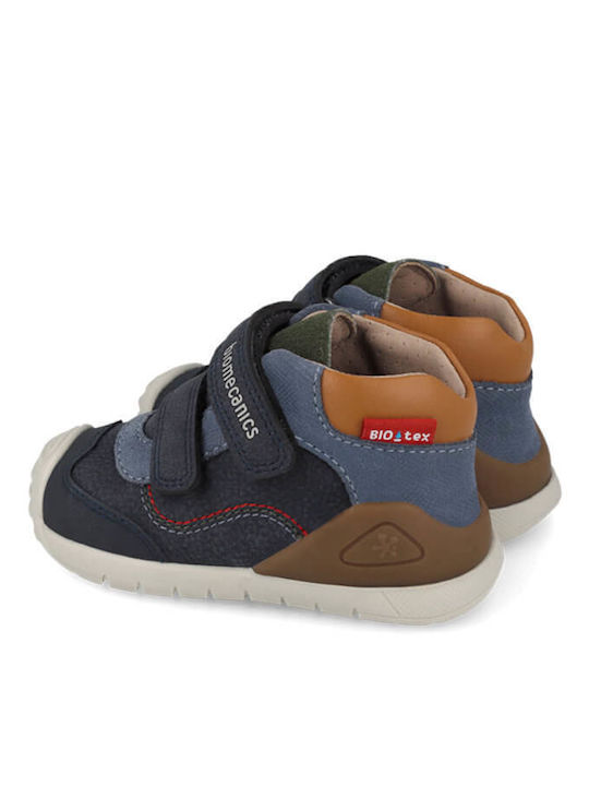 Biomecanics Παιδικά Sneakers High Ανατομικά με Σκρατς 261133-a243 NAVY
