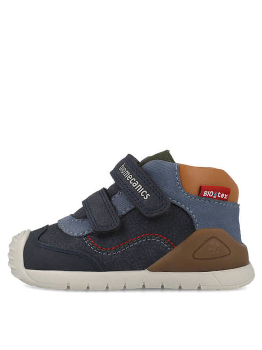 Biomecanics Παιδικά Sneakers High Ανατομικά με Σκρατς 261133-a243 NAVY