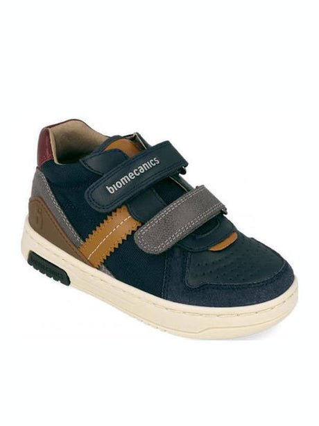 Biomecanics Παιδικά Sneakers High Ανατομικά με Σκρατς  261211-a183 OCEAN