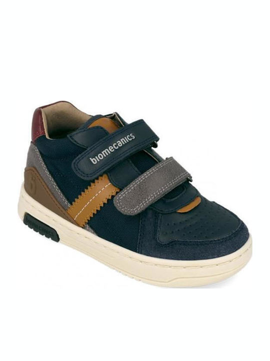 Biomecanics Παιδικά Sneakers High Ανατομικά με Σκρατς  261211-a183 OCEAN