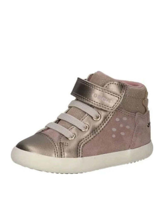Geox Gisli Παιδικά Sneakers High Ανατομικά Μπεζ b661ma022nfc5005