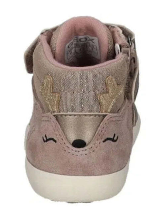 Geox Gisli Παιδικά Sneakers High Ανατομικά Μπεζ b661ma022nfc5005