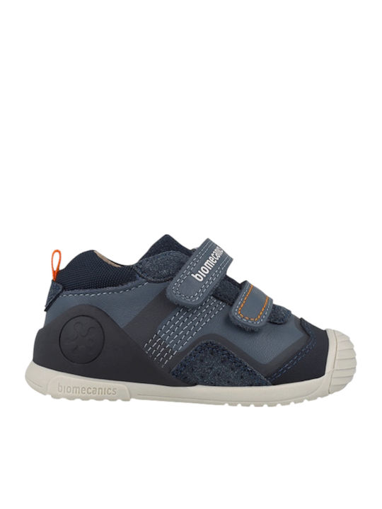Biomecanics Παιδικά Sneakers High Ανατομικά με Σκρατς 261124-b556 PETROL
