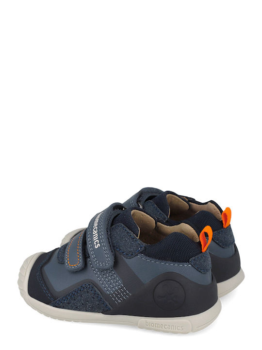 Biomecanics Παιδικά Sneakers High Ανατομικά με Σκρατς 261124-b556 PETROL