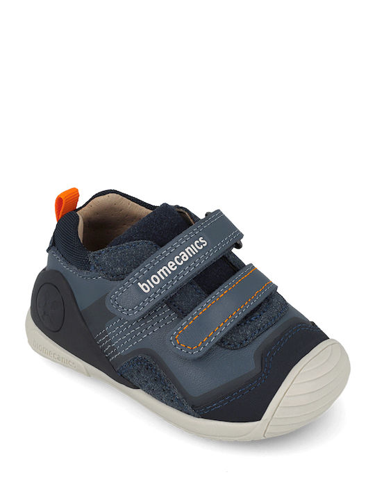 Biomecanics Παιδικά Sneakers High Ανατομικά με Σκρατς 261124-b556 PETROL