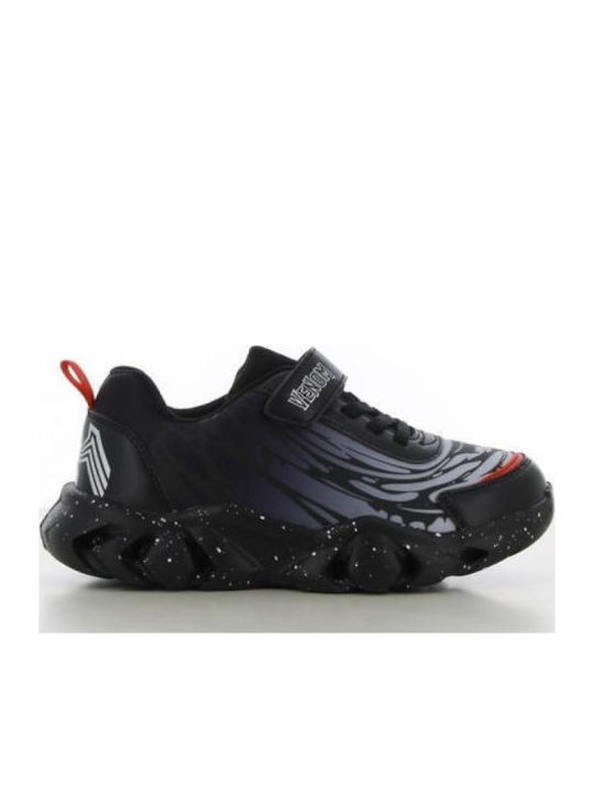 Παιδικά Sneakers Marvel με Σκρατς & Φωτάκια Μαύρα sp015435