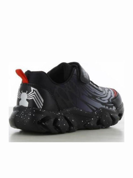 Παιδικά Sneakers Marvel με Σκρατς & Φωτάκια Μαύρα sp015435