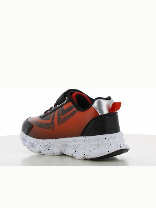 Παιδικά Sneakers Spiderman με Σκρατς & Φωτάκια Μαύρα sp015325