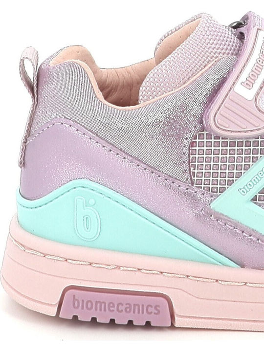 Biomecanics Παιδικά Sneakers High Ανατομικά με Σκρατς 261212-c854 VIOLETA